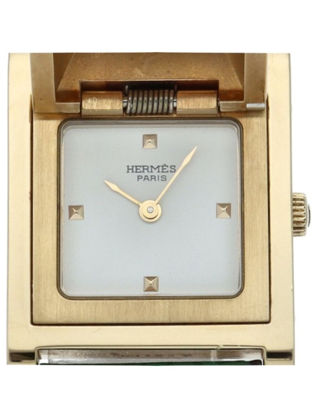Hermes Medor Watch Leather White